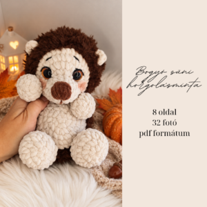 Bogyó plüss süni horgolásminta amigurumi